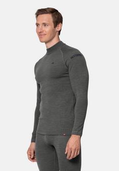 Rückansicht von DANISH ENDURANCE Extreme Merino LS Funktionsshirt Herren dark grey