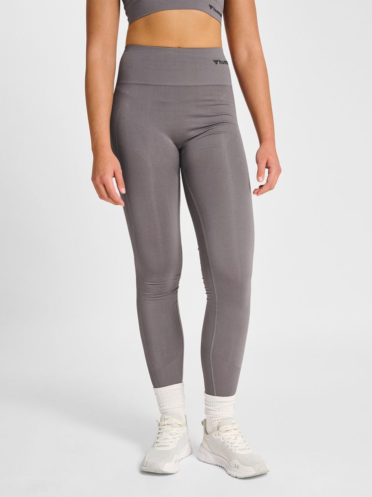 hummel hummel hmlTIF SEAMLESS HIGH WAIST TIGHTS Tights Damen - SHARK - 0 | SportScheck