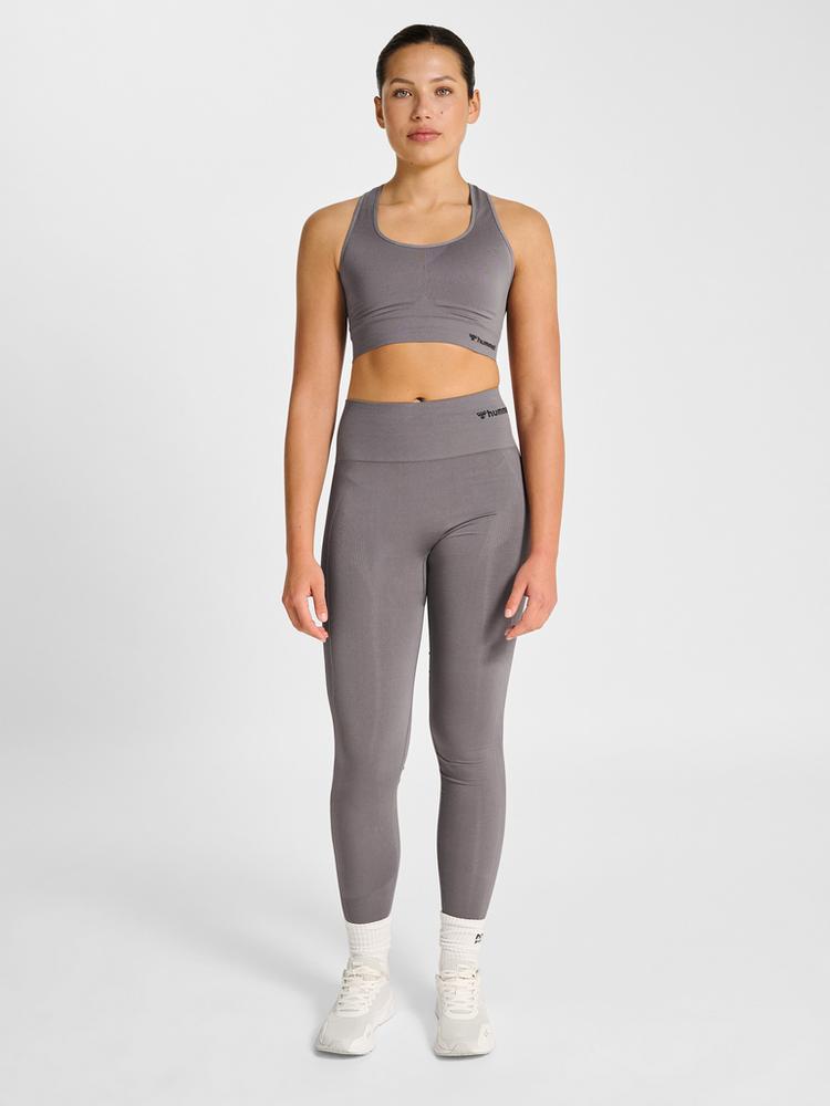 hummel hummel hmlTIF SEAMLESS HIGH WAIST TIGHTS Tights Damen - SHARK - 2 | SportScheck