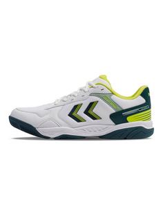 hummel COURT CONTROL II Hallenschuhe WHITE/GREEN/YELLOW
