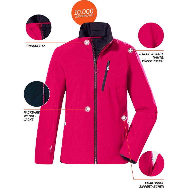 KILLTEC KILLTEC KOW100 Funktionsjacke Damen - Beere - 3 | SportScheck