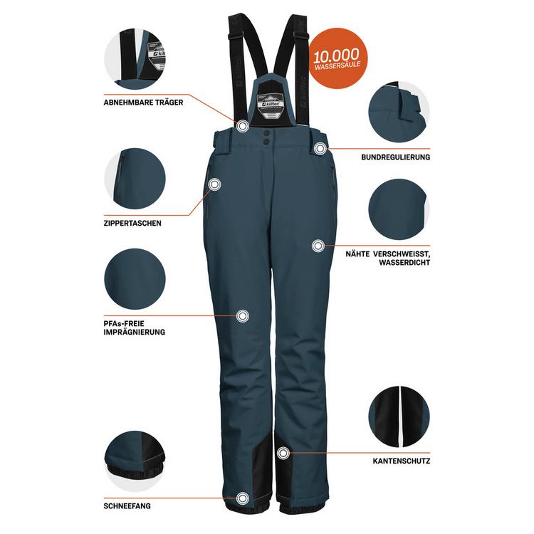 KILLTEC KILLTEC KSW 249 Skihose Damen - Petrol - 3 | SportScheck