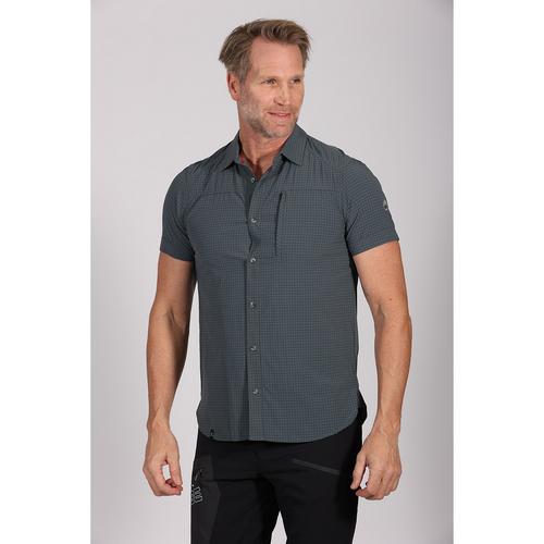 Rückansicht von Maul Sport Veniv Outdoorhemd Herren Dunkelgrau