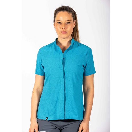 Rückansicht von Maul Sport Kuranda Funktionsbluse Damen Royal Blau