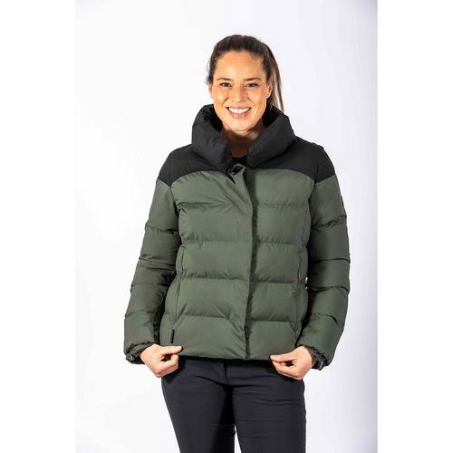 Rückansicht von Maul Sport Marburg Outdoorjacke Damen Tannengrün