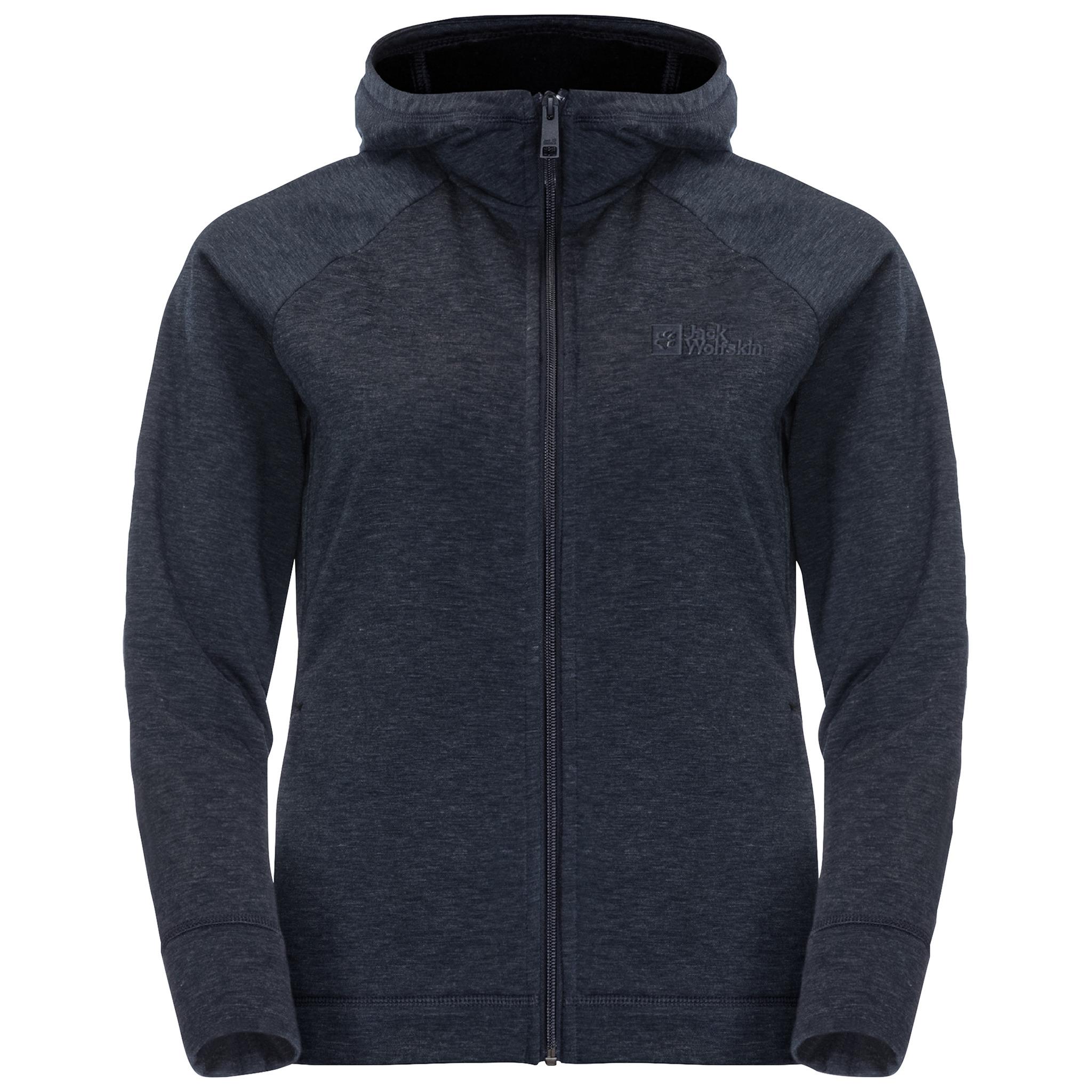 Jack Wolfskin WALDSEE HOODED JKT W Fleecejacke Damen - night blue