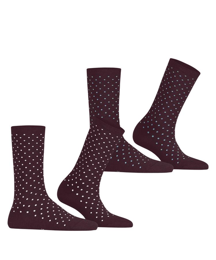 ESPRIT ESPRIT Fine Dot  2-Pack Socken Damen - rose/black (8376) - 0 | SportScheck