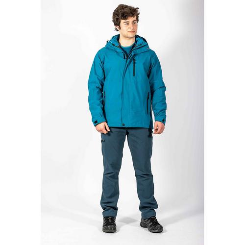 Rückansicht von Maul Sport 3 in 1 Megatexjacke Funktionsjacke Herren Petrol