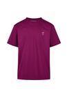 Cleptomanicx Sketch Gull Printshirt Herren - Magenta Purple
