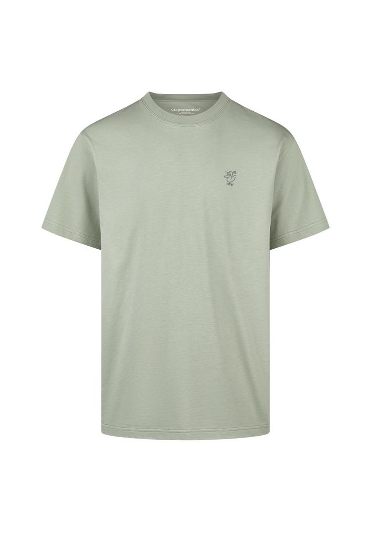 Cleptomanicx Cleptomanicx Sketch Gull Printshirt Herren - Wrought Iron - 0 | SportScheck