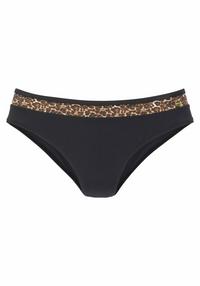 Lascana Bikini-Hose Bikini Hose Damen - schwarz-leo