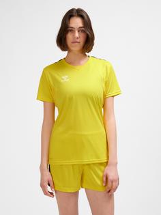 Rückansicht von hummel hmlAUTHENTIC PL JERSEY S/S WOMAN Funktionsshirt Damen BLAZING YELLOW
