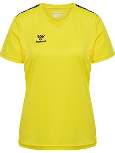 hummel hmlAUTHENTIC PL JERSEY S/S WOMAN Funktionsshirt Damen BLAZING YELLOW