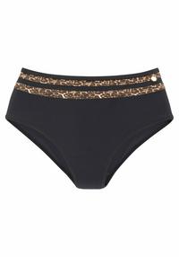 Lascana Highwaist-Bikini-Hose Bikini Hose Damen - schwarz-leo