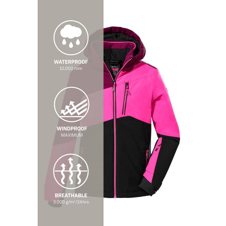 KILLTEC KILLTEC KSW 166 GRLS SKI JCKT Skijacke M&auml;dchen - Beere3810 - 5 | SportScheck