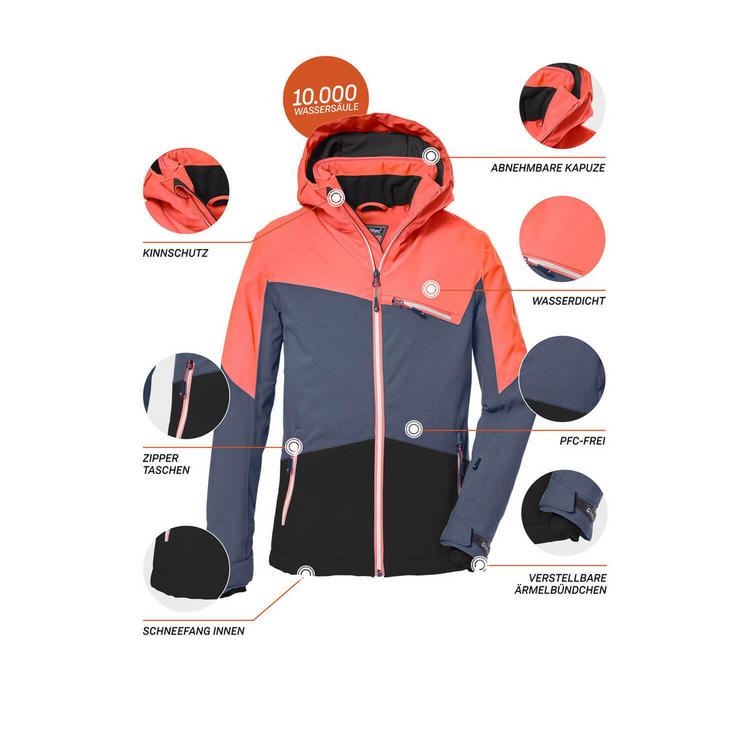 KILLTEC KILLTEC KSW 182 Skijacke M&auml;dchen - Orange5033 - 3 | SportScheck