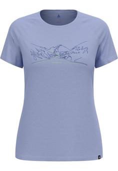 Odlo Funktionsshirt Damen Blue heron melange(21076)