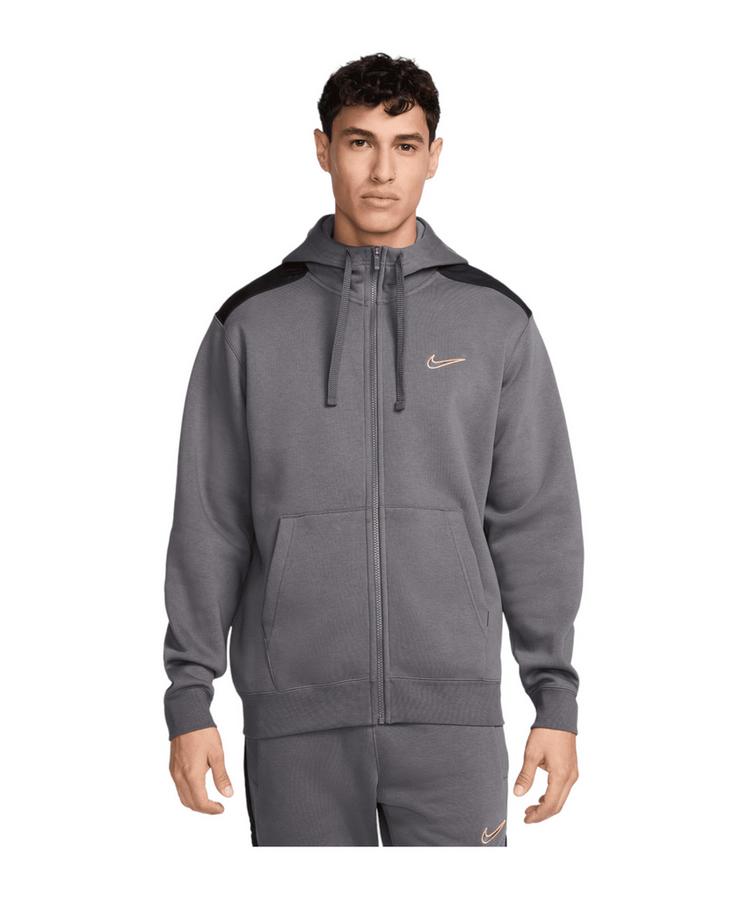 Nike Nike Fleece Hooded Kapuzenjacke Wei&szlig; Sweatjacke Herren - grau - 0 | SportScheck