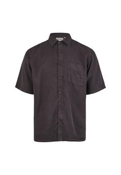 Cleptomanicx Easy Kurzarmhemd Herren Blue Graphite