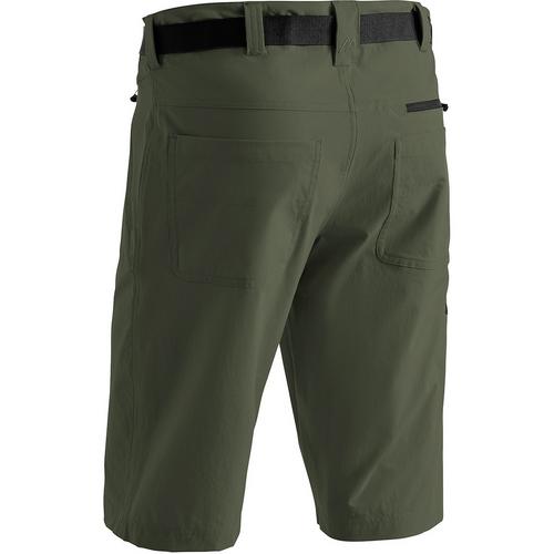 Rückansicht von Maier Sports Nil Bermuda Funktionsshorts Herren Grün2050