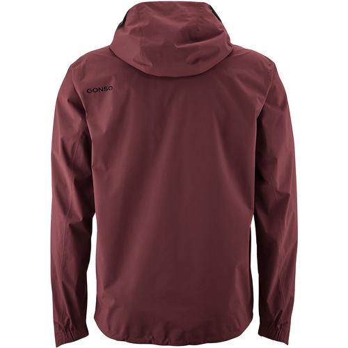 Rückansicht von Gonso Save Regenjacke Herren Bordeaux431