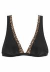 Lascana Triangel-Bikini-Top Bikini Oberteil Damen - schwarz-leo