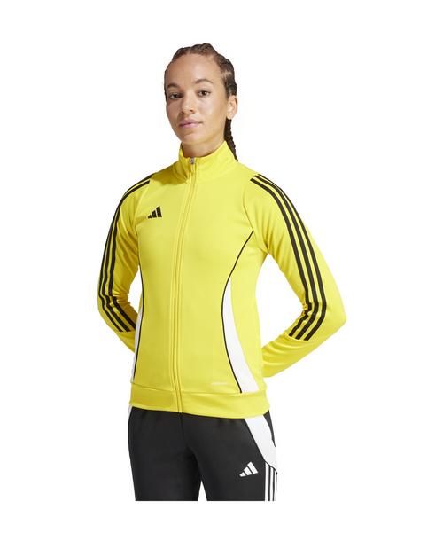 Rückansicht von adidas Tiro 24 Trainingsjacke Damen Trainingsjacke Damen gelbweiss