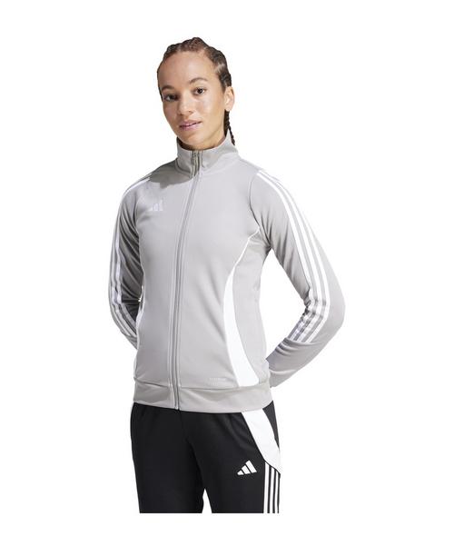 Rückansicht von adidas Tiro 24 Trainingsjacke Damen Trainingsjacke Damen grauweiss
