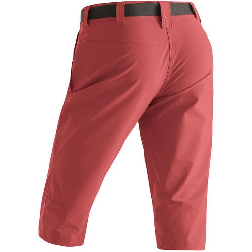 Rückansicht von Maier Sports Inara slim Funktionsshorts Damen Rot4541