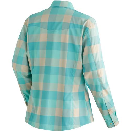 Rückansicht von Maier Sports Kendra Funktionsbluse Damen Türkis241