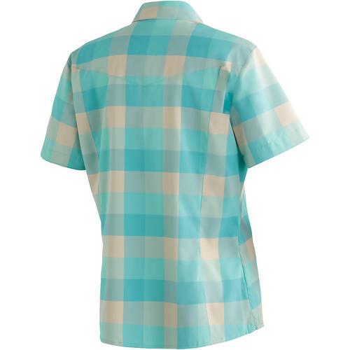 Rückansicht von Maier Sports Kendra Funktionsbluse Damen Türkis241