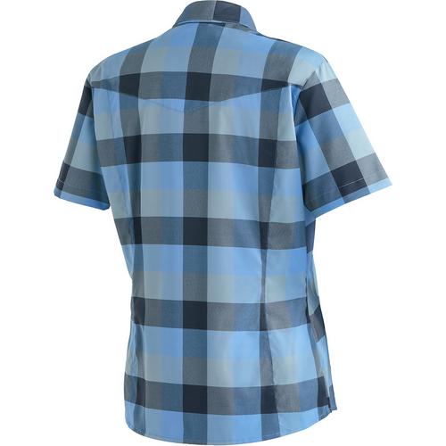 Rückansicht von Maier Sports Kendra Funktionsbluse Damen Blau3018