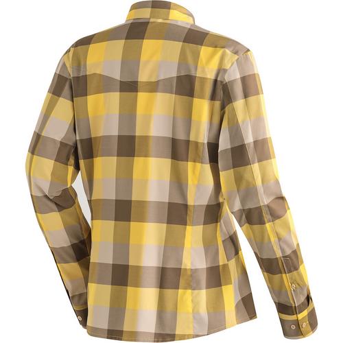 Rückansicht von Maier Sports Kendra Funktionsbluse Damen Gelb7010