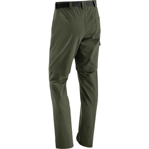 Rückansicht von Maier Sports Torid slim zip Trekkinghose Herren Grün2050
