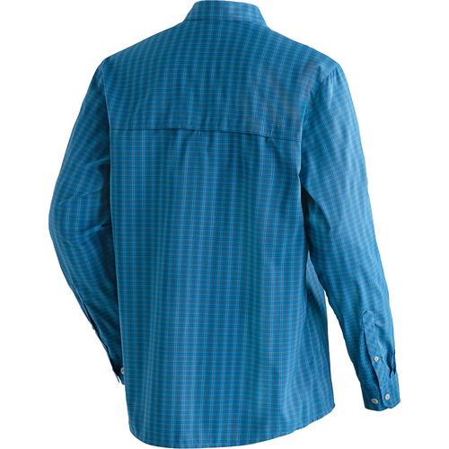 Rückansicht von Maier Sports Mats Outdoorhemd Herren Blau3028