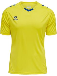 hummel hmlCORE XK POLY JERSEY S/S Funktionsshirt Herren BLAZING YELLOW/TRUE BLUE