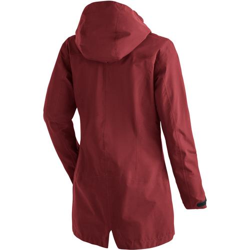 Rückansicht von Maier Sports Perdura rec Funktionsmantel Damen Rot4541