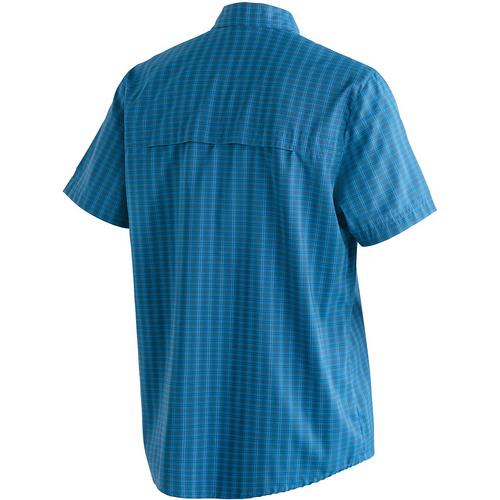 Rückansicht von Maier Sports Mats Outdoorhemd Herren Blau3028