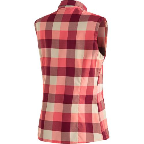 Rückansicht von Maier Sports Sana sleeveless Funktionsbluse Damen Rot4591