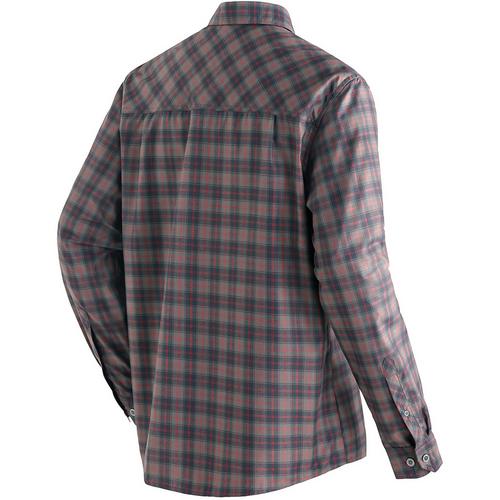 Rückansicht von Maier Sports CLAAS Outdoorhemd Herren Grau0620