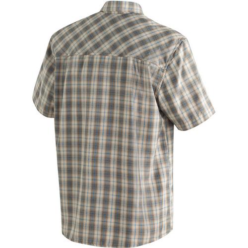 Rückansicht von Maier Sports MAURO Outdoorhemd Herren Braun5945
