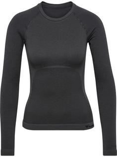 hummel hmlCLEA SEAMLESS TIGHT T-SHIRT L/S Funktionsshirt Damen EBONY