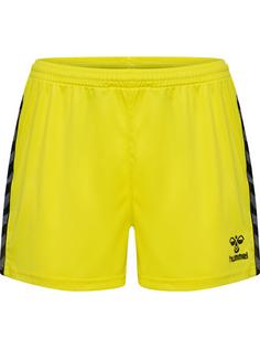 hummel hmlAUTHENTIC PL SHORTS WOMAN Funktionsshorts Damen BLAZING YELLOW
