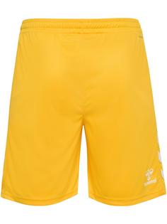 Rückansicht von hummel hmlCORE XK POLY SHORTS Funktionsshorts Herren SPORTS YELLOW