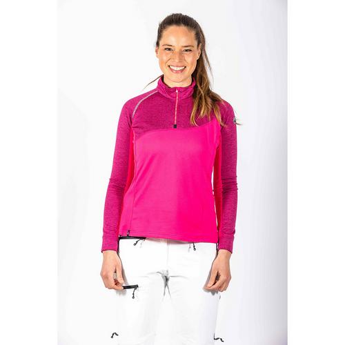 Rückansicht von Maul Sport Nettetal XT Langarmshirt Damen Pink
