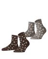 ESPRIT Twig 2-Pack Socken Damen - sortiment (0160)