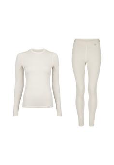 DANISH ENDURANCE Merino Baselayer Wäscheset Damen offwhite