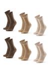 DANISH ENDURANCE Bamboo Business Socken - sand beige brown