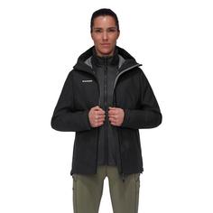 Rückansicht von Mammut Alto Light 3in1 Hooded Hardshelljacke Damen black-black