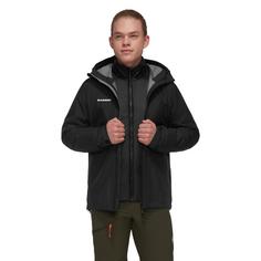 Rückansicht von Mammut Alto Light 3in1 Hooded Hardshelljacke Herren black-black